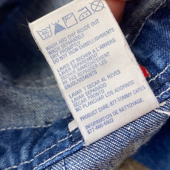 Vintage Kid’s Tommy Hilfiger Overalls Girls Throwback Retro Denim Outfit - Picture 11 of 15